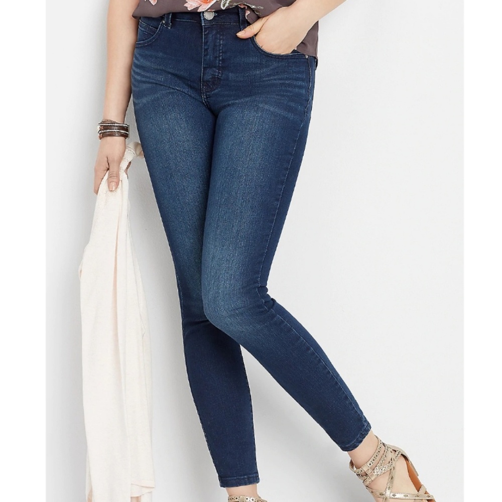 Maurices Everflex High Rise Skinny Jean 14 Reg